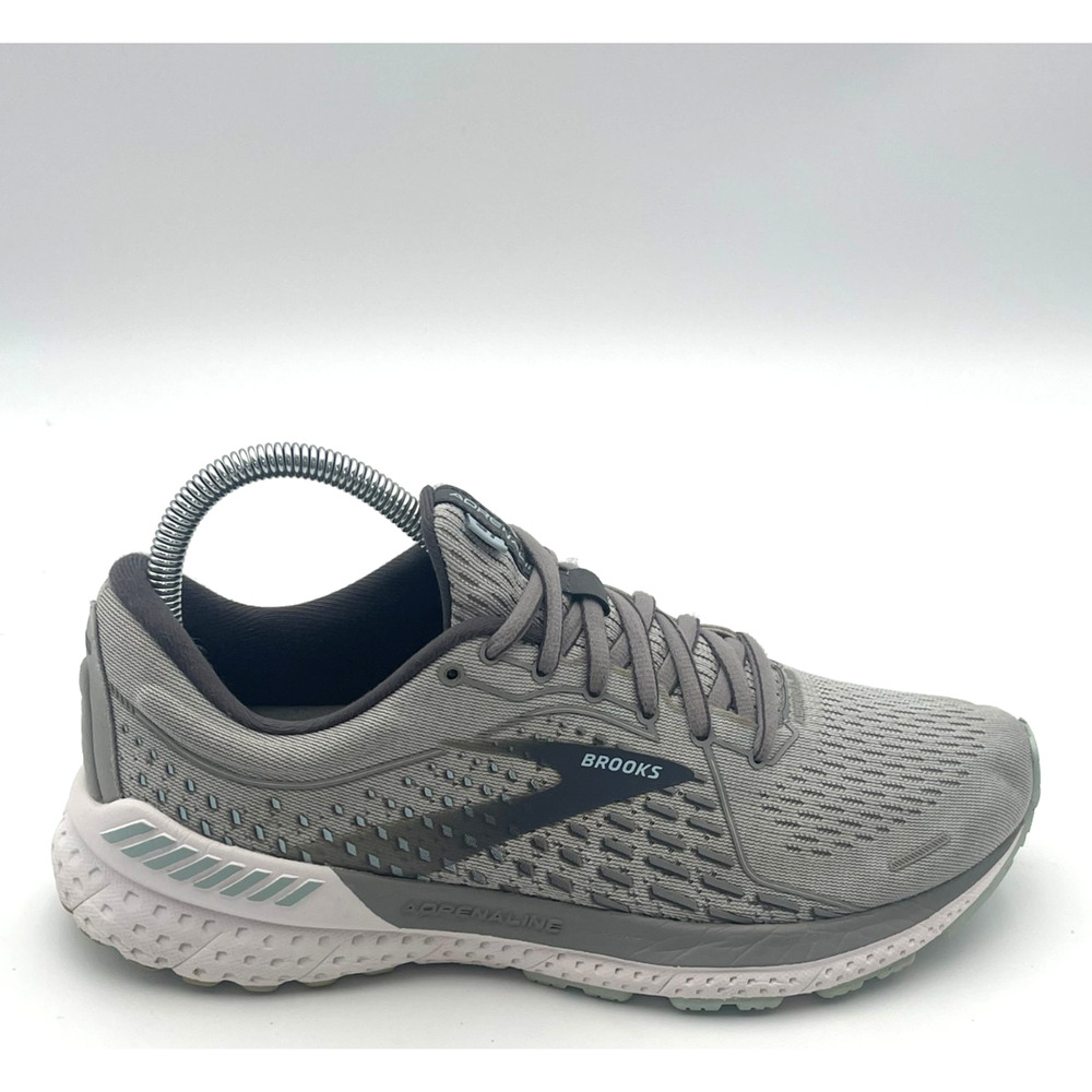 Brooks Adrenaline GTS 21 Womens Size 8.5 B Medium Running Shoes Gray Blue